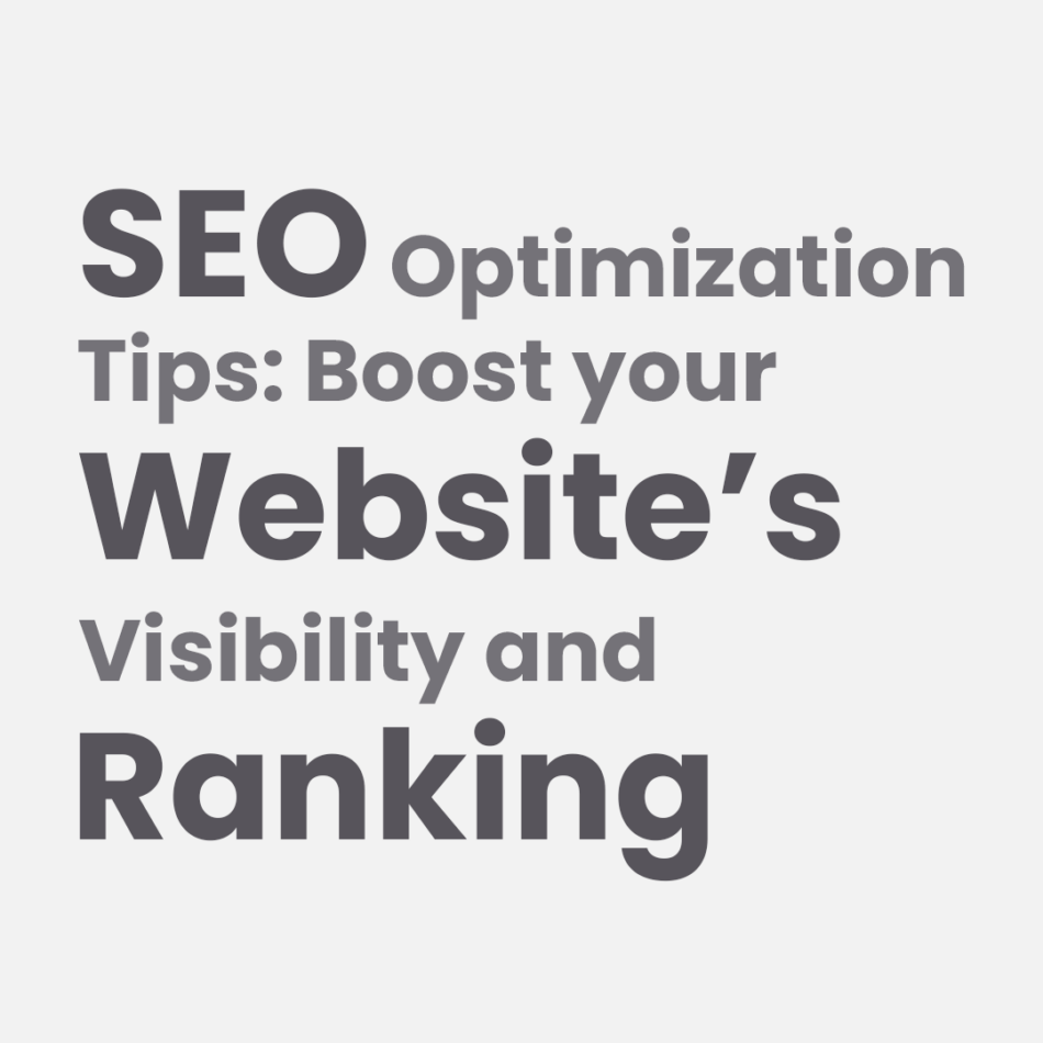 Best SEO Optimization Tips: Boost Your Website Ranking
